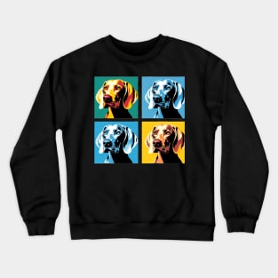 Weimaraner Pop Art - Dog Lover Gifts Crewneck Sweatshirt